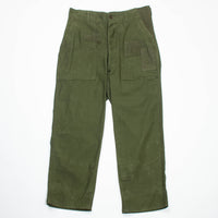 Distressed 50s Vintage OG-107 Sateen Utility Trousers - 32x29