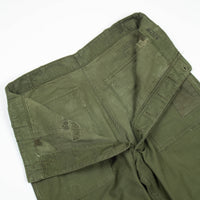 Distressed 50s Vintage OG-107 Sateen Utility Trousers - 32x29