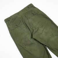 Distressed 50s Vintage OG-107 Sateen Utility Trousers - 32x29