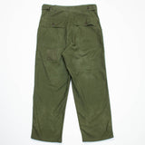 Distressed 50s Vintage OG-107 Sateen Utility Trousers - 32x29