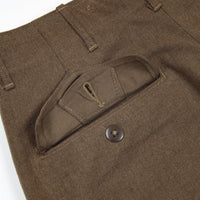 40s OD-33 Wool Serge Field Trousers - 30x30