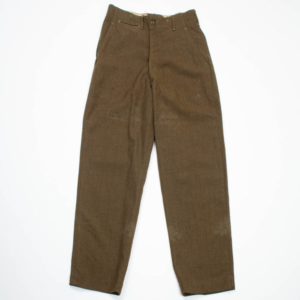 50s OD-33 Wool Serge Field Trousers - 29x33