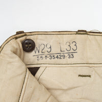 50s OD-33 Wool Serge Field Trousers - 29x33