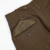 50s OD-33 Wool Serge Field Trousers - 29x33