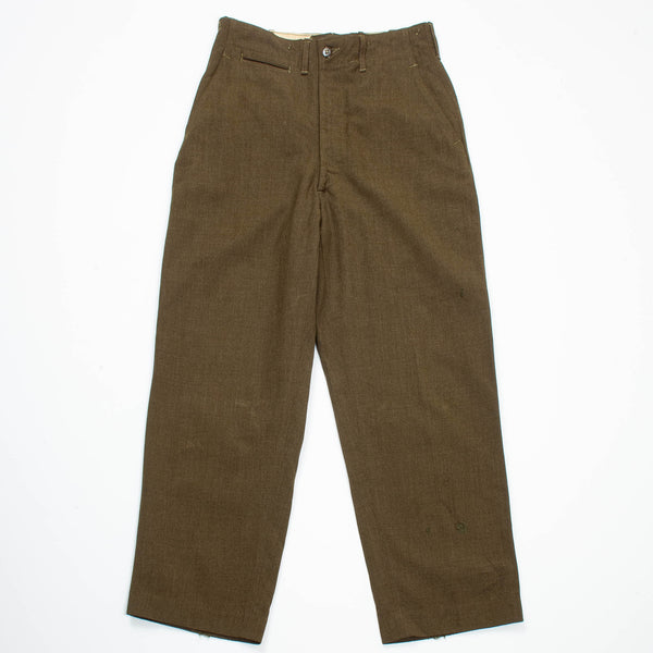 40s OD-33 Wool Serge Field Trousers - 30x30