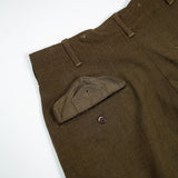 40s OD-33 Wool Serge Field Trousers - 30x30