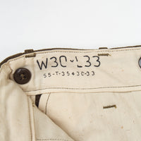 Deadstock 40s OD-33 Wool Serge Field Trousers - 28x34