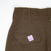 Deadstock 40s OD-33 Wool Serge Field Trousers - 28x34