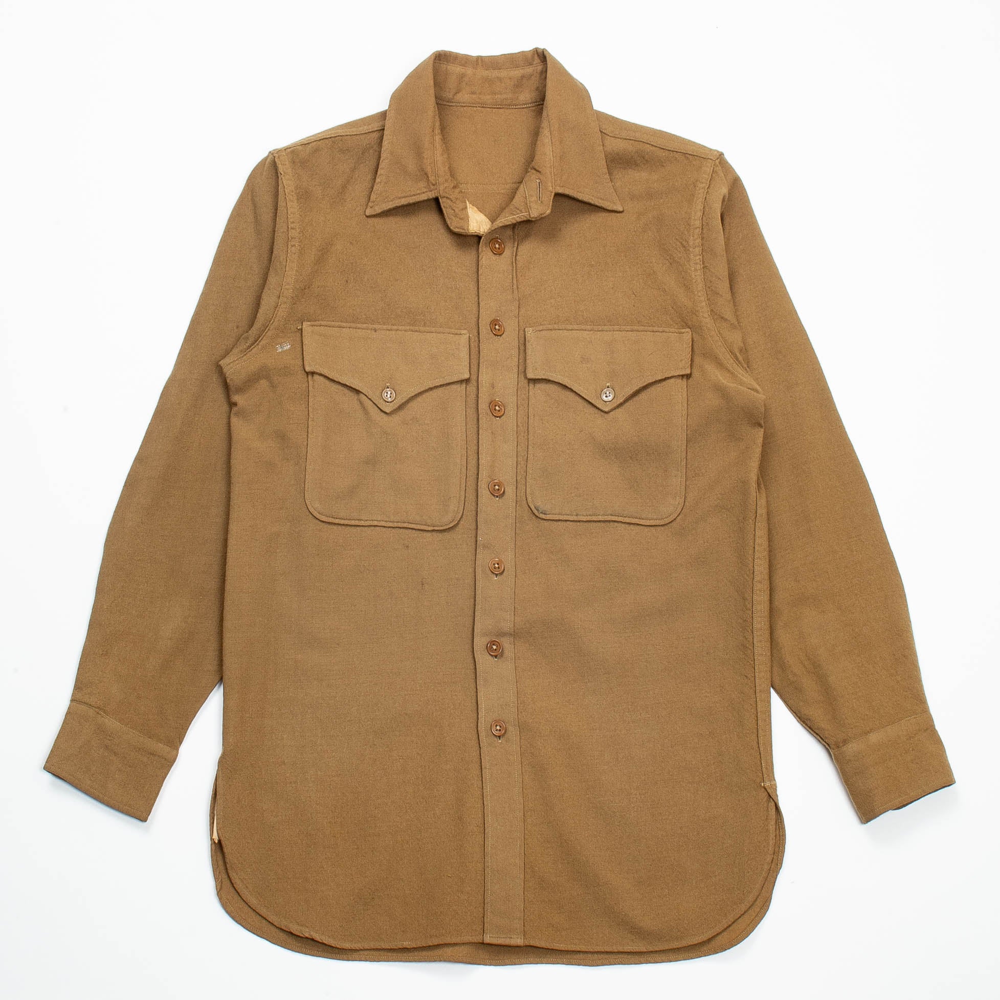 ヴィンテージ40s wool field shirt マチ付き ヴィンテージ40s wool field shirt マチ付き