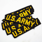 Original 1960s Silk Woven Gold-on-Black US Army Branch Tape Patch