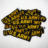 Original 1960s Silk Woven Gold-on-Black US Army Branch Tape Patch