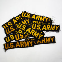 Original 1960s Silk Woven Gold-on-Black US Army Branch Tape Patch