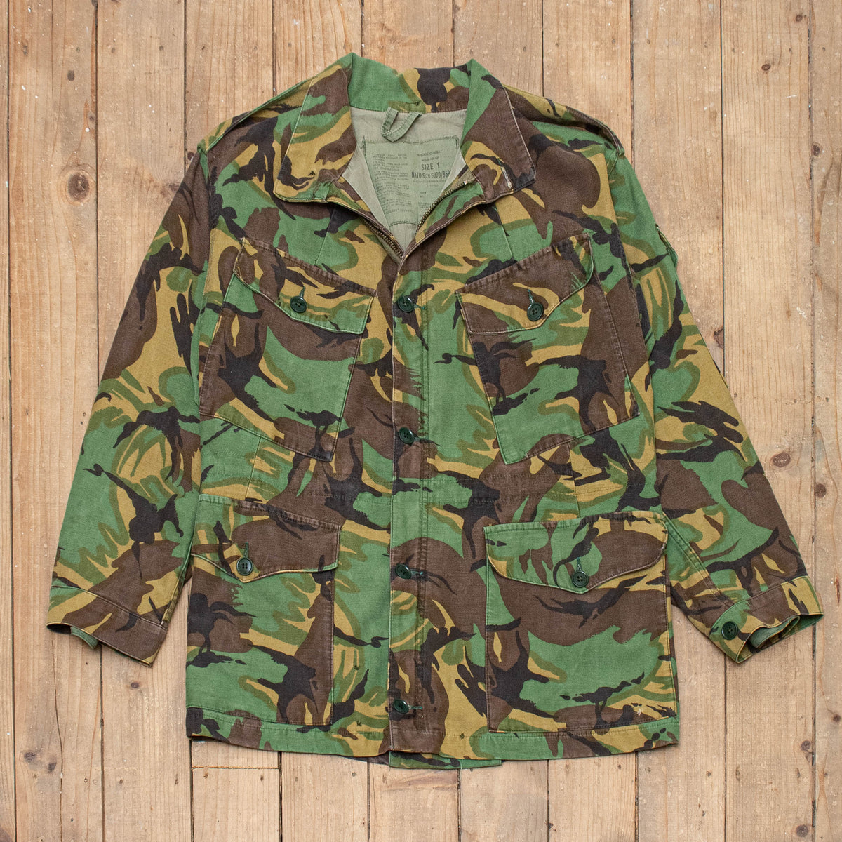 70s Vintage 68 Pattern DPM Smock - Medium – Omega Militaria