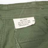 60s Vintage 2nd Pattern OG-107 Tropical Combat Trousers - 28x31