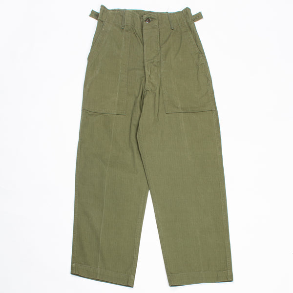 Deadstock 40s Vintage OD-7 HBT Utility Trousers - 30x30