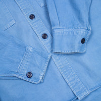 60s Vintage Royal Navy Blue Working Dress Shirt - Small
