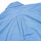 60s Vintage Royal Navy Blue Working Dress Shirt - Small