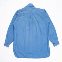 60s Vintage Royal Navy Blue Working Dress Shirt - Small
