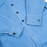 60s Vintage Royal Navy Blue Working Dress Shirt - Medium