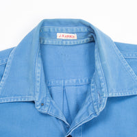 60s Vintage Royal Navy Blue Working Dress Shirt - Medium