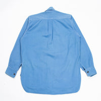 60s Vintage Royal Navy Blue Working Dress Shirt - Medium