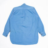 60s Vintage Royal Navy Blue Working Dress Shirt - Medium