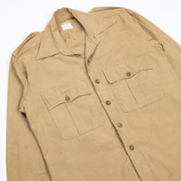 50s Vintage British Army Aertex Khaki Jungle Shirt - Medium