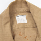50s Vintage British Army Aertex Khaki Jungle Shirt - Medium