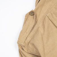 50s Vintage British Army Aertex Khaki Jungle Shirt - Medium