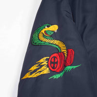 70s Vintage Korean Tailor-Made Souvenir Bomber Jacket - Large