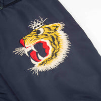 70s Vintage Korean Tailor-Made Souvenir Bomber Jacket - Large