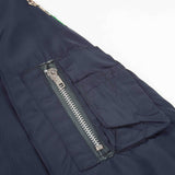 70s Vintage Korean Tailor-Made Souvenir Bomber Jacket - Large
