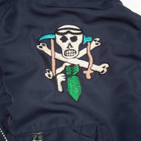 70s Vintage Korean Tailor-Made Souvenir Bomber Jacket - Large