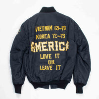 70s Vintage Korean Tailor-Made Souvenir Bomber Jacket - Large