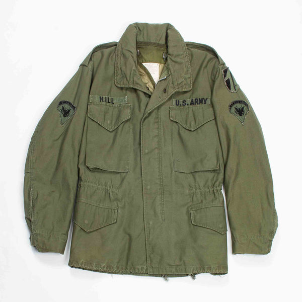 Patched 60s Vintage OG-107 M65 Field Jacket & Liner - Small