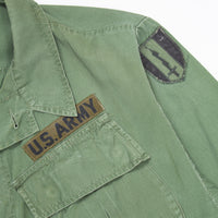 70s Vintage 1st Signal Brigade Poplin Jungle Jacket - Large