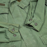 70s Vintage 1st Signal Brigade Poplin Jungle Jacket - Large
