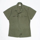 60s Vietnam War Modified Poplin Jungle Jacket / Utility Shirt - Large