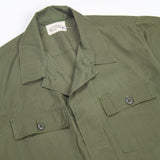 60s Vietnam War Modified Poplin Jungle Jacket / Utility Shirt - Large