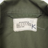 60s Vietnam War Modified Poplin Jungle Jacket / Utility Shirt - Large