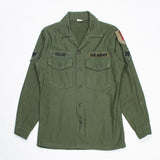 60s Vietnam War Vintage 1st ID 3rd Pattern OG-107 Utility Shirt - Medium