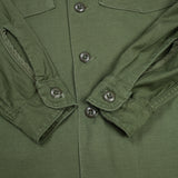 60s Vietnam War Vintage 1st ID 3rd Pattern OG-107 Utility Shirt - Medium