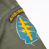 60s Vietnam War Vintage Special Forces Trooper OG-107 Utility Shirt - Small