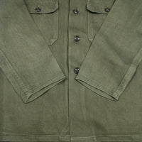 60s Vietnam War Vintage Special Forces Trooper OG-107 Utility Shirt - Small
