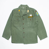 60s Vietnam War Vintage Special Forces OG-107 Utility Shirt - Medium