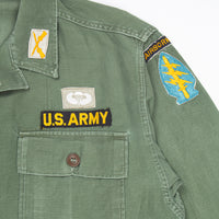 60s Vietnam War Vintage Special Forces OG-107 Utility Shirt - Medium