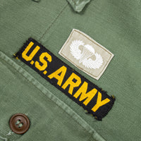 60s Vietnam War Vintage Special Forces OG-107 Utility Shirt - Medium