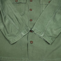 60s Vietnam War Vintage Special Forces OG-107 Utility Shirt - Medium