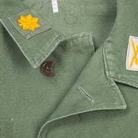 60s Vietnam War Vintage Special Forces OG-107 Utility Shirt - Medium