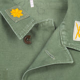 60s Vietnam War Vintage Special Forces OG-107 Utility Shirt - Medium
